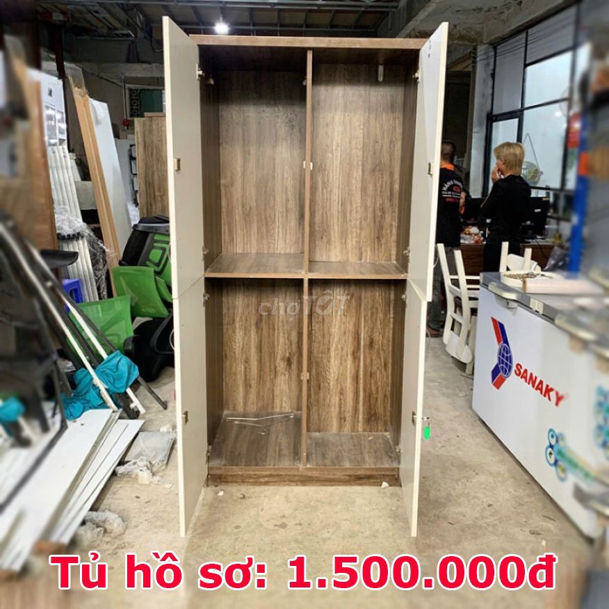 Tủ Quần Áo Gỗ MDF 4 Cánh Đẹp 90%. Mua bán Tủ, kệ gia đình tại Quận Tân Phú Tp Hồ Chí Minh được đăng bởi Thanh lý HD hình 1