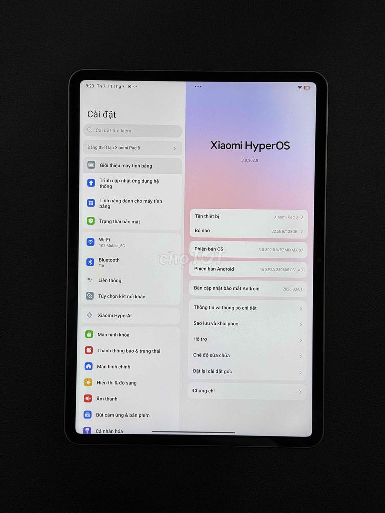 Xiaomi Pad 8 128GB Xám máy đẹp còn bảo hành CH. Mua bán Máy tính bảng tại Thành phố Buôn Ma Thuột Đắk Lắk được đăng bởi Nguyễn Hoàng hình 1