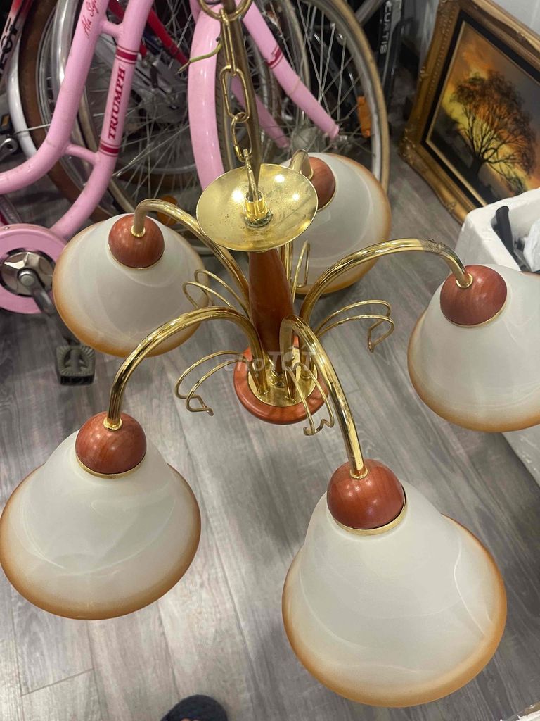 Đèn chùm Đồng Vàng đồng Đức. Mua bán Đèn tại Quận Đống Đa Hà Nội được đăng bởi Trần Thanh Hằng  hình 1