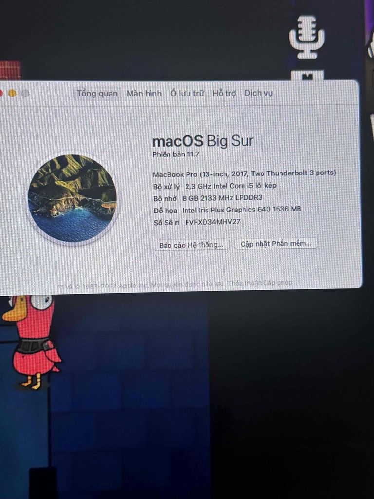 Apple MacBook Pro i5 8GB/121GB Bạc. Mua bán Laptop tại Quận Nam Từ Liêm Hà Nội được đăng bởi Ng Duong hình 1