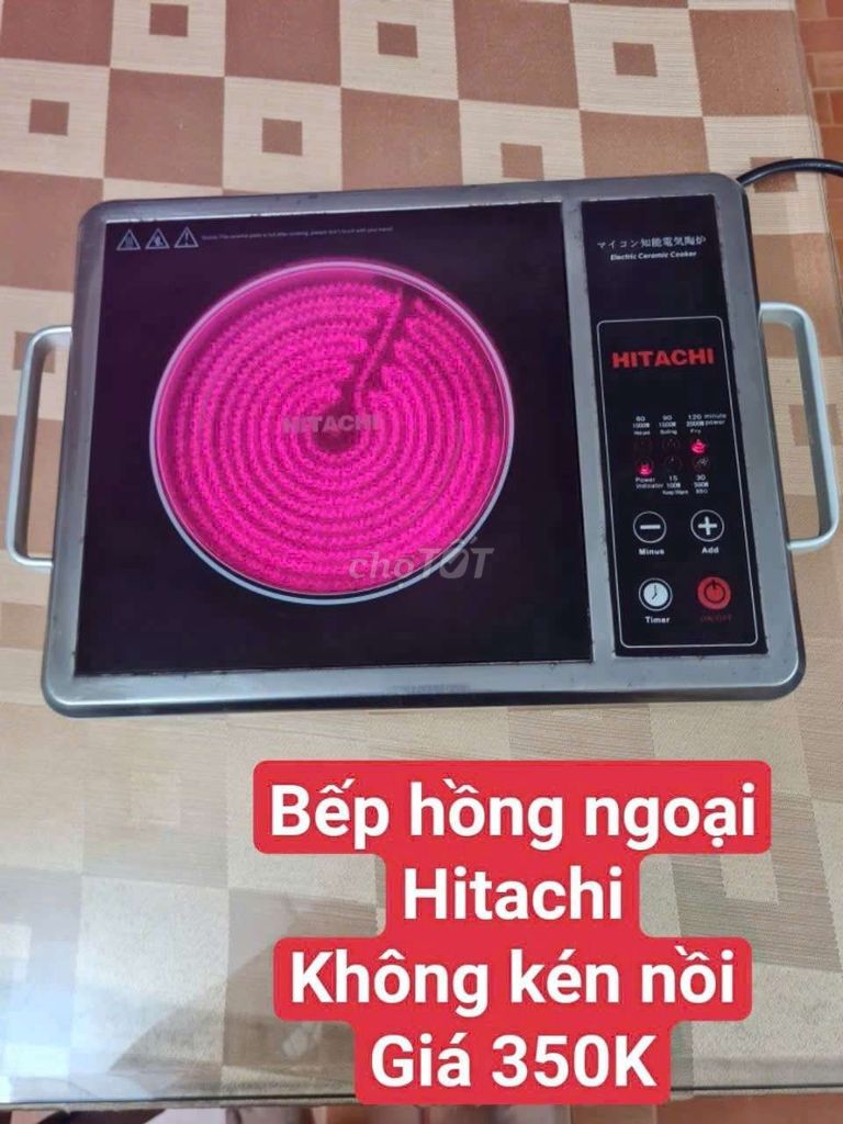 THANH LÝ BẾP HỒNG NGOẠI HITACHI KO KÉN NỒI