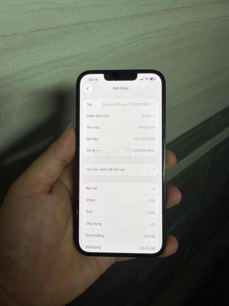 Apple iPhone 14 128GB Đen Đã qua sử dụng. Mua bán Điện thoại tại Quận Hà Đông Hà Nội được đăng bởi Thanh Hoa hình 1