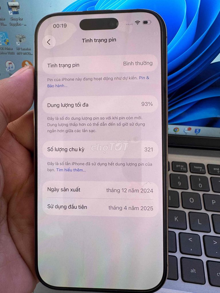 iPhone 16 Pro 128GB Vàng Đã dùng. Mua bán Điện thoại tại Quận 6 Tp Hồ Chí Minh được đăng bởi QUỐC THIÊN BÁN GÓP 0 ĐỒNG  hình 1