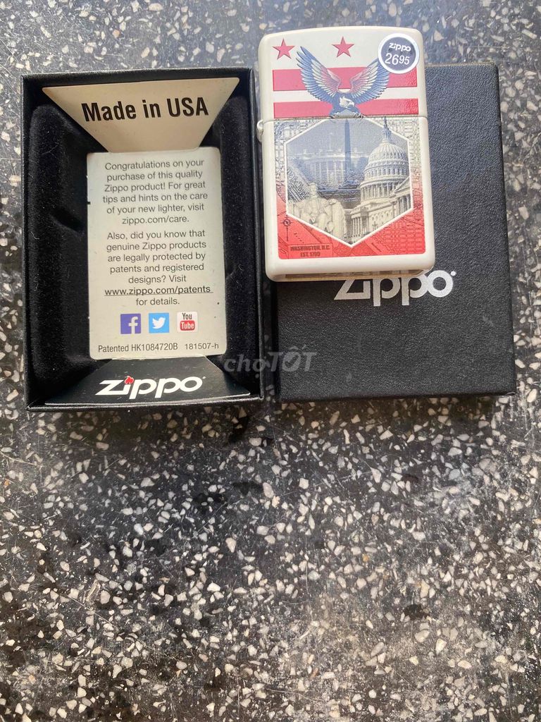 Bật lửa Zippo USA 2016 Trắng Mới. Mua bán Đồ sưu tầm, đồ cổ tại Thị xã An Nhơn Bình Định được đăng bởi mr liêm hình 1