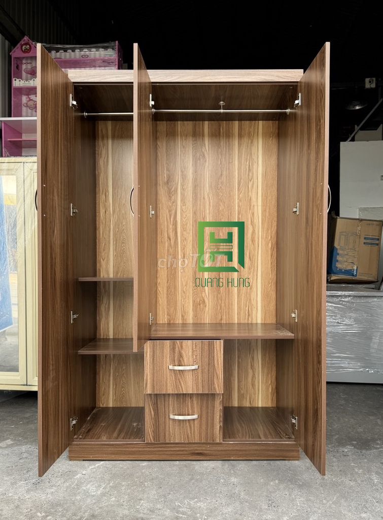 Tủ quần áo Gỗ MDF GIÁ RẺ TẠI XƯỞNG SẢN XUẤT. Mua bán Tủ, kệ gia đình tại Quận Tân Phú Tp Hồ Chí Minh được đăng bởi Nội Thất Quang Hùng TD hình 1