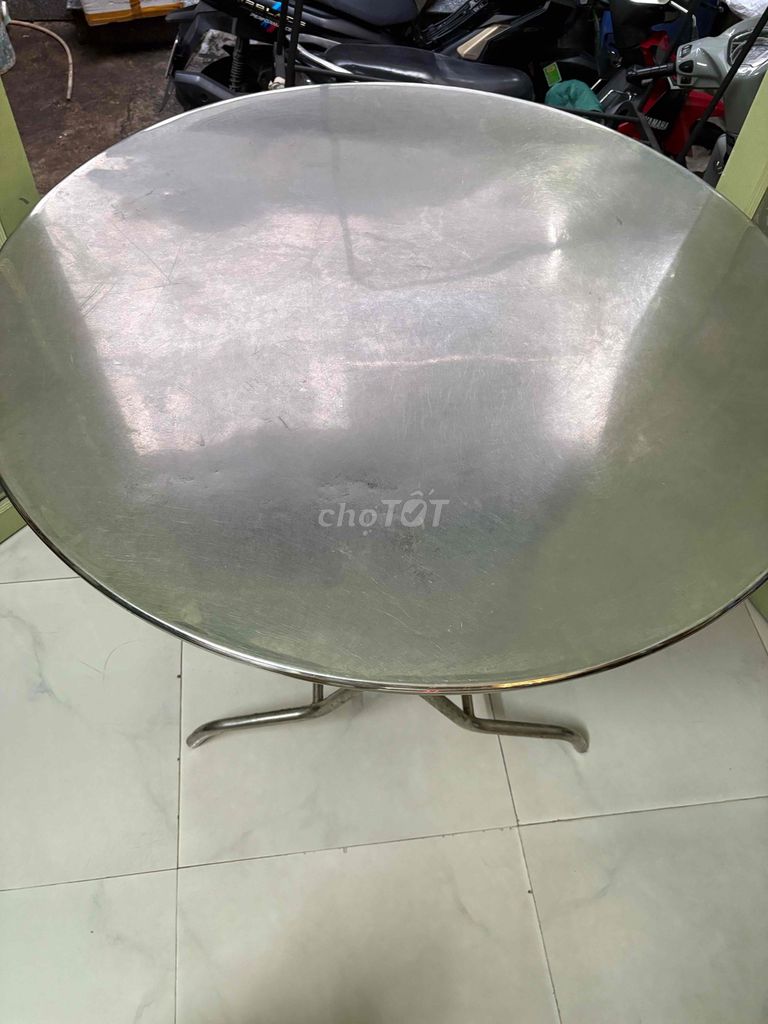 Bàn ăn Inox gấp gọn. Mua bán Bàn ghế tại Quận Bình Thạnh Tp Hồ Chí Minh được đăng bởi Thuỳ Dương hình 1