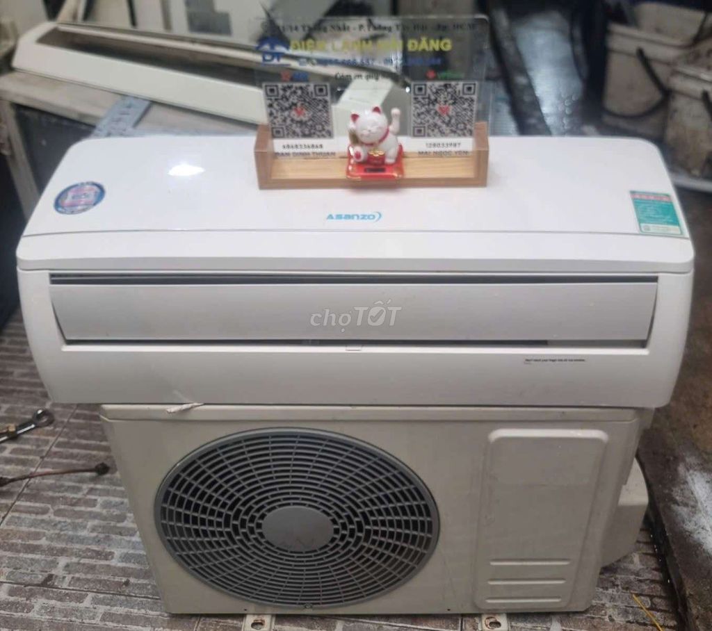 Asanzo 1hp Trắng 90% mới. Mua bán Máy lạnh, điều hoà tại Quận Gò Vấp Tp Hồ Chí Minh được đăng bởi Ngoc Yen hình 1