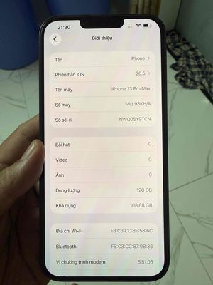 iPhone 13 Pro Max 128GB Blue
