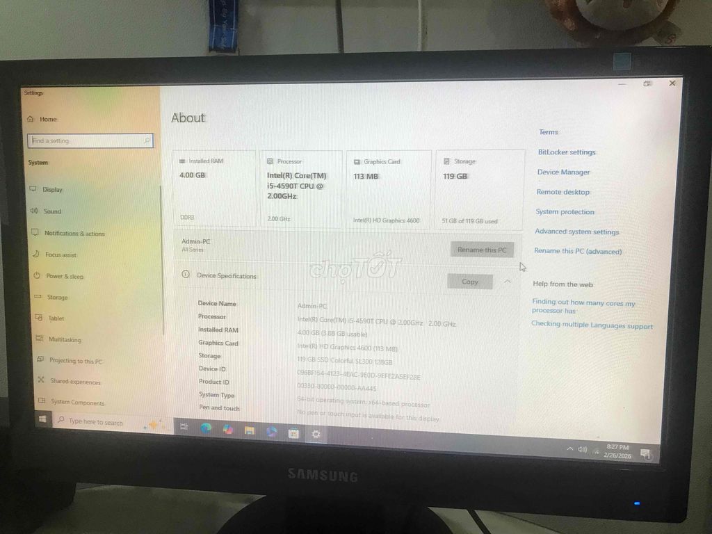 Máy tính để bàn i5 + màn hình samsung 19 icnh. Mua bán Máy tính để bàn tại Huyện Nhà Bè Tp Hồ Chí Minh được đăng bởi huy hình 1