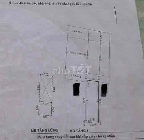 Mặt Tiền Vườn Lài 4x13 Bán Gấp 9.5 tỷ