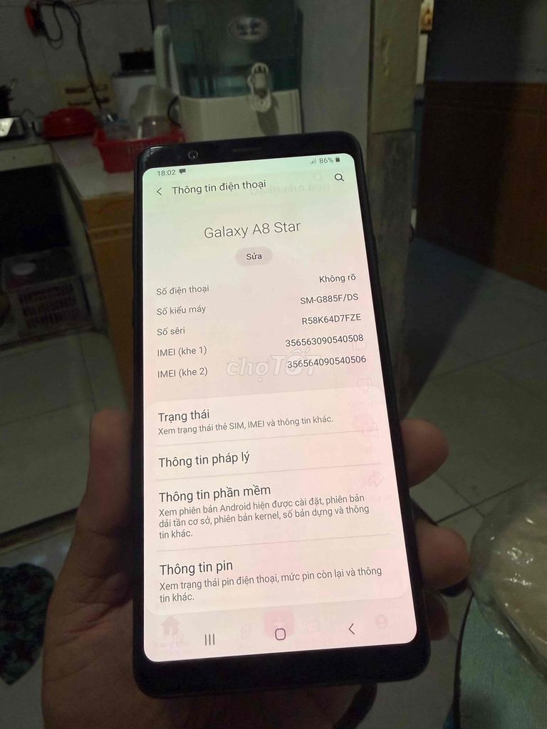 Samsung A8 Star còn tốt. Mua bán Điện thoại tại Quận Cẩm Lệ Đà Nẵng được đăng bởi Mylinh hình 1