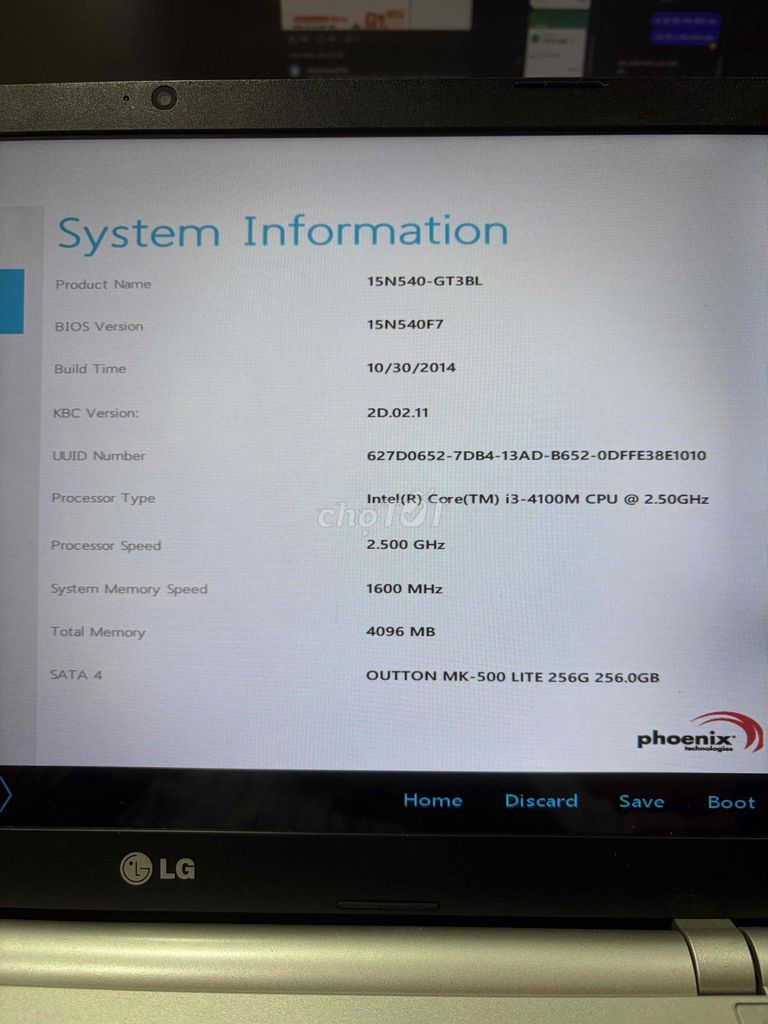 LG 15N540-GT3BL i3-4100M 4GB/256GB. Mua bán Laptop tại Quận Gò Vấp Tp Hồ Chí Minh được đăng bởi Nguyễn Ân Phước hình 1