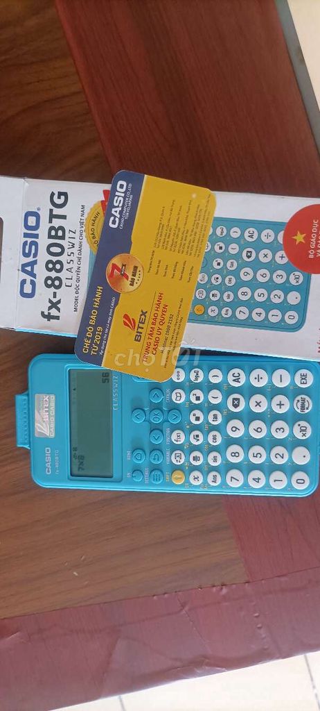 Máy tính Casio fx-880BTG Xanh lam. Mua bán Đồ dùng văn phòng tại Quận Lê Chân Hải Phòng được đăng bởi kiennguynn hình 1