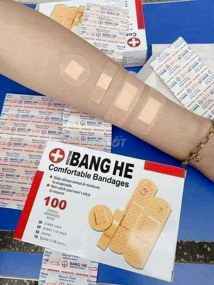 Hộp 100 miếng ơ gâu băng vết thương đủ kt. Mua bán Nội thất, đồ gia dụng khác tại Quận Hà Đông Hà Nội được đăng bởi Đinh Len hình 1
