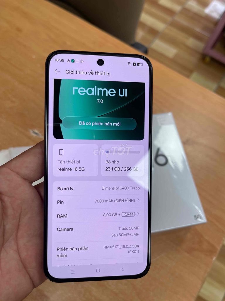 Realme 16 5G 256GB Xám Like New. Mua bán Điện thoại tại Thị xã Tân Uyên Bình Dương được đăng bởi truong hình 1