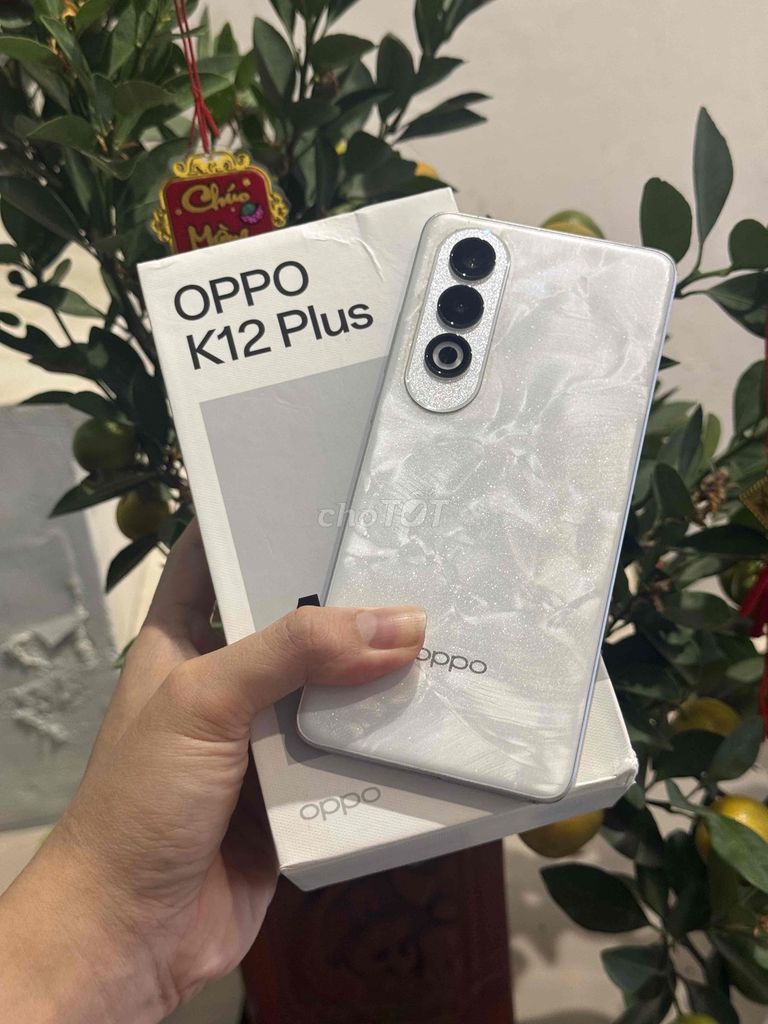 Oppo K12 Plus 8/256GB Trắng CÓ COD - GÓP. Mua bán Điện thoại tại Quận Hoàng Mai Hà Nội được đăng bởi Gia Vinh hình 1
