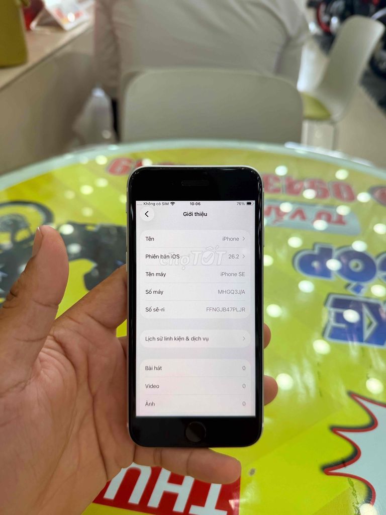 Apple iPhone SE 2020 64GB Trắng. Mua bán Điện thoại tại Thành phố Bến Tre Bến Tre được đăng bởi Thiện HD SAISON hình 1