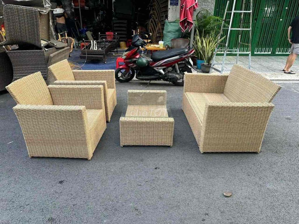 sofa cafe ngoài trời thanh lý gấp