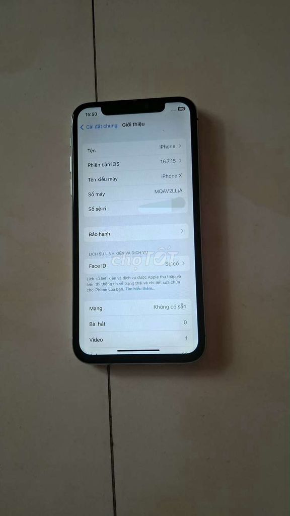 iPhone X Trắng. Mua bán Điện thoại tại Huyện Giồng Trôm Bến Tre được đăng bởi Đạt Võ hình 1
