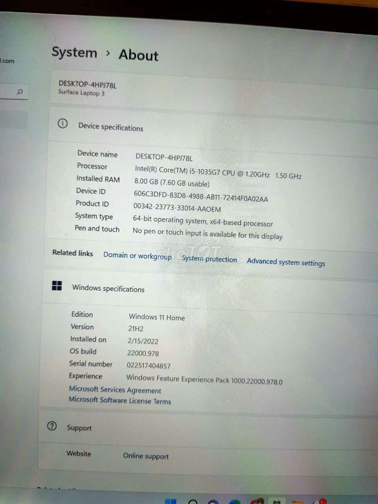 Cần tìm chủ mới cho em Surface 3, core i5, 256gb