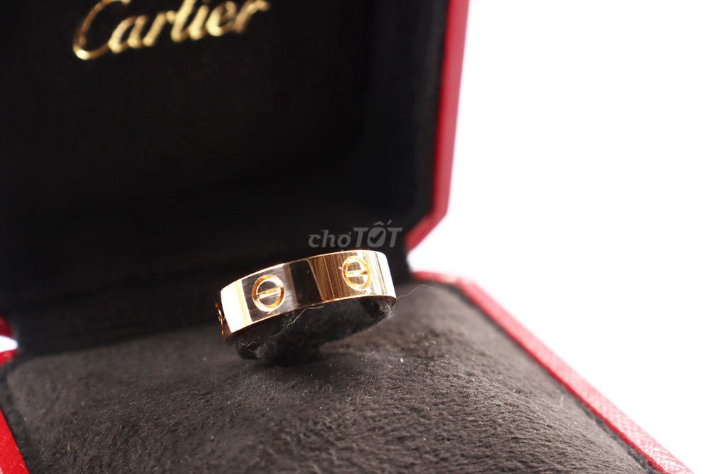 Nhẫn Nam : CARTIER Love Ring 18K Rose Gold Sz 58mm