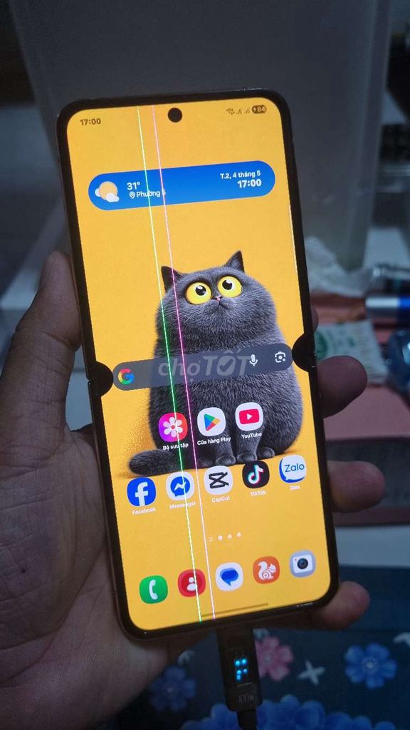 Samsung Z Flip 4 256GB Vàng đồng. Mua bán Điện thoại tại Thành phố Trà Vinh Trà Vinh được đăng bởi ú òa pla pla hình 1