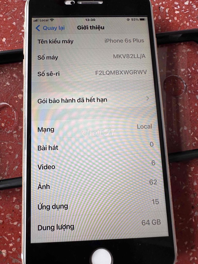 Iphone 6s plus. 64gb Quốc Tế