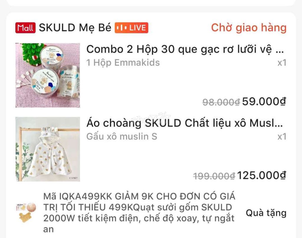 Áo choàng trẻ em Xô muslin. Mua bán Mẹ và bé tại Quận Ngũ Hành Sơn Đà Nẵng được đăng bởi Cô Trương hình 1
