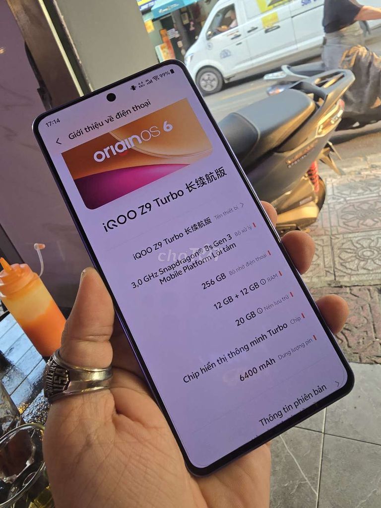 iQOO Z9 Turbo Endurance 256GB pin 100%. Mua bán Điện thoại tại Thành phố Thủ Đức Tp Hồ Chí Minh được đăng bởi LuckyNK hình 1