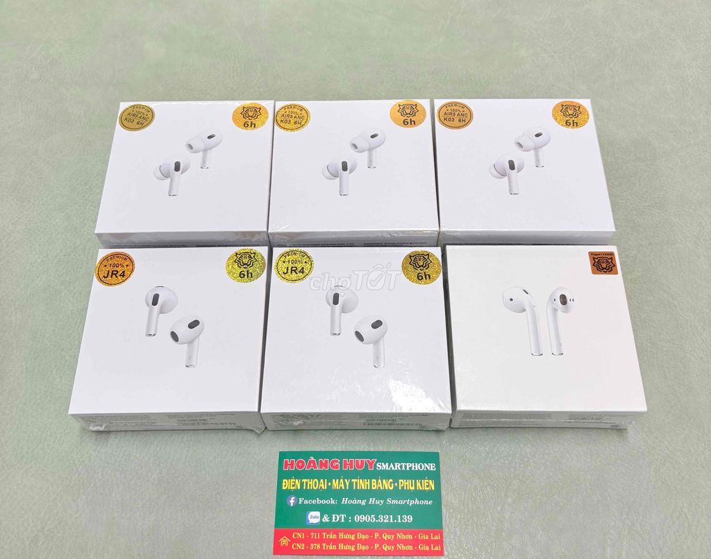 Tai nghe Bluetooth Airpods HV 2 - 3 - PRO 2 ANC. Mua bán Tivi, Âm thanh tại Thành phố Qui Nhơn Bình Định được đăng bởi Hoàng Trinh hình 1