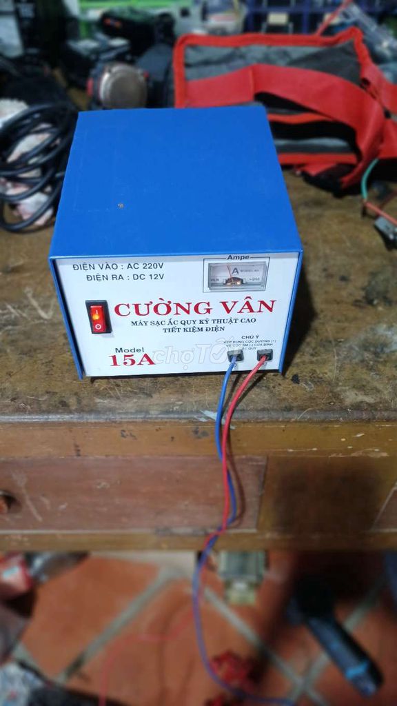 Sạc ắc quy Cường Vân 15A Xanh dương. Mua bán Đồ chuyên dụng, Giống nuôi trồng tại Thành phố Cao Lãnh Đồng Tháp được đăng bởi Sport  hình 1