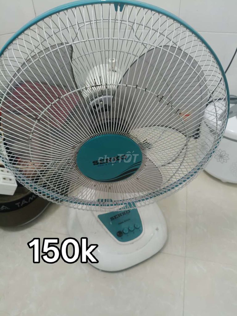 Quạt điện Senko Trắng, Xanh đã qua sử dụng. Mua bán Quạt tại Quận Gò Vấp Tp Hồ Chí Minh được đăng bởi Thanh Lâm hình 1