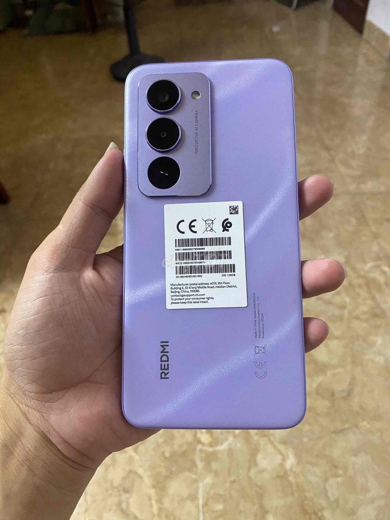 Xiaomi Redmi 15 128GB Tím. Mua bán Điện thoại tại Huyện Đan Phượng Hà Nội được đăng bởi vũ hình 1
