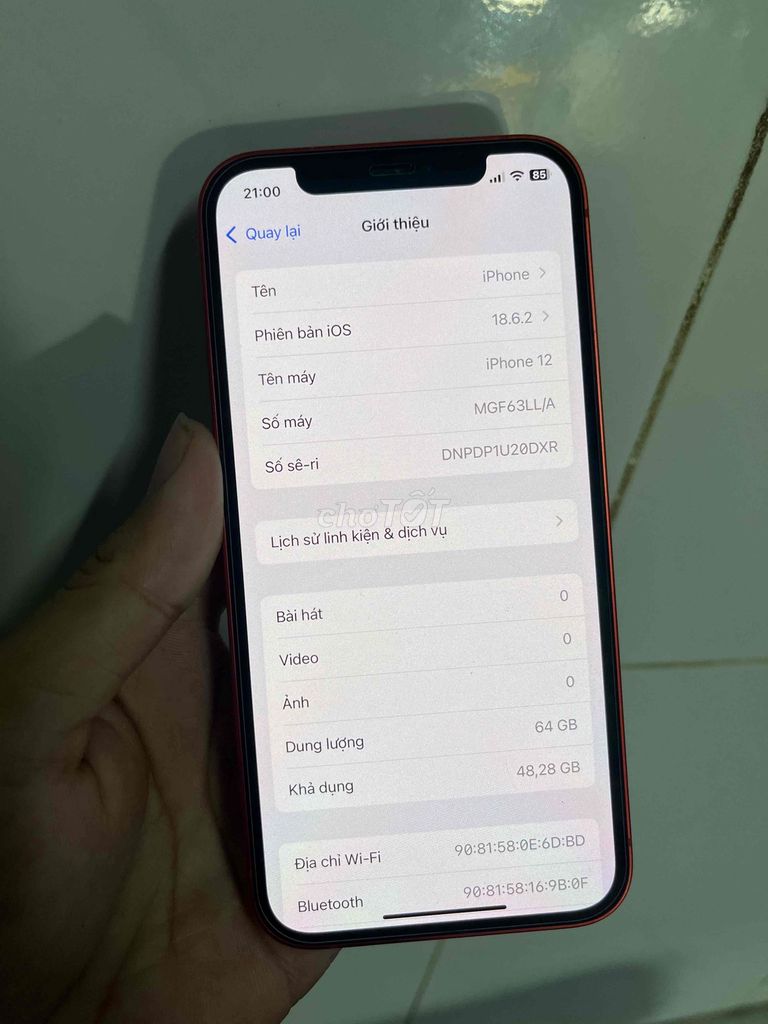 iPhone 12 64GB Đỏ. Mua bán Điện thoại tại Quận 12 Tp Hồ Chí Minh được đăng bởi Sơn Nguyễn hình 1