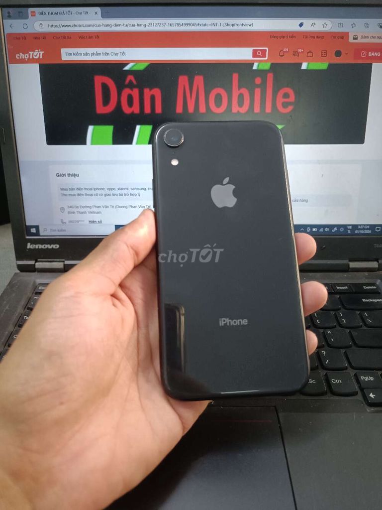 IPHONE XR 64GB MAÝ QUỐC TẾ MẤT FACE ICLOUD SẠCH