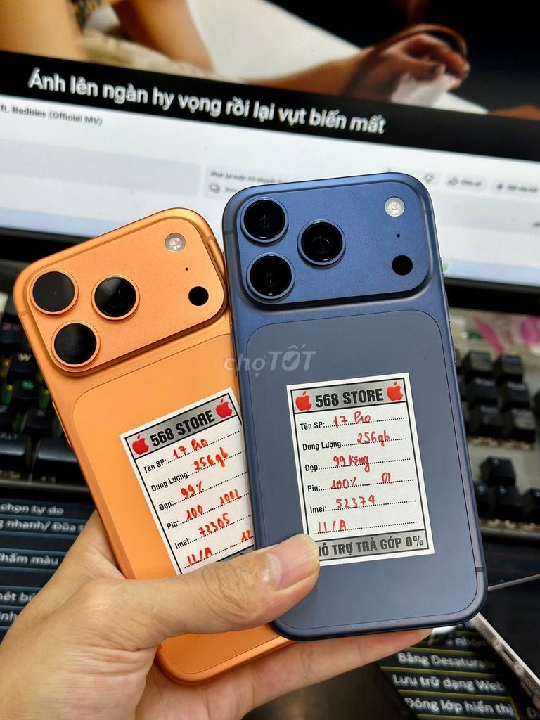 Apple iPhone 17 Pro 256GB Cam, Xanh dương. Mua bán Điện thoại tại Quận Ba Đình Hà Nội được đăng bởi Hội Đồ Điện Tử hình 1