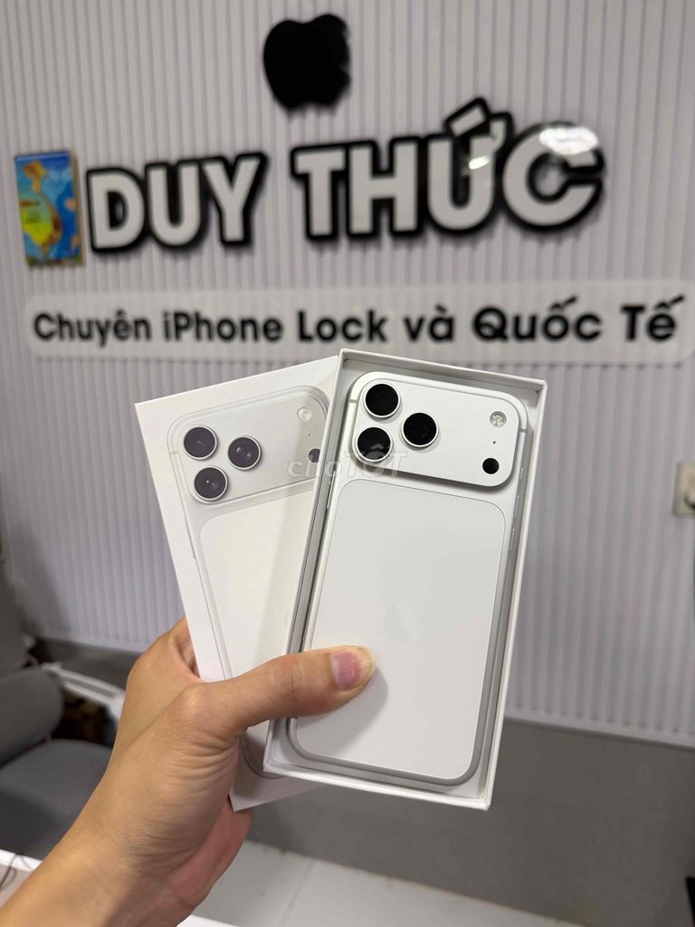Apple iPhone 17 Pro Max 256GB Trắng Mỹ sạc 10 lần. Mua bán Điện thoại tại Quận Ninh Kiều Cần Thơ được đăng bởi Duy Thức chuyên iphone Lock Cần Thơ hình 1