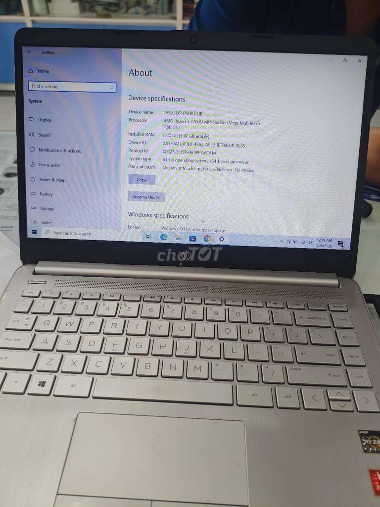 HP AMD Ryzen 3 3200U 8GB/128GB. Mua bán Laptop tại Thành phố Thuận An Bình Dương được đăng bởi Nam Phạm hình 1