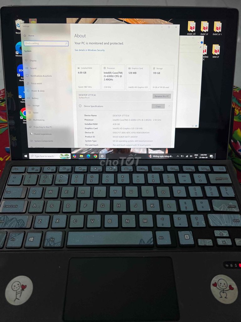Microsoft Surface Pro 4 đã lên màn pro 5. Mua bán Máy tính bảng tại Thành phố Dĩ An Bình Dương được đăng bởi DUC hình 1