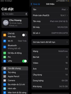 iPad mini5 cũ. Mua bán Máy tính bảng tại Huyện Cát Tiên Lâm Đồng được đăng bởi Hoang