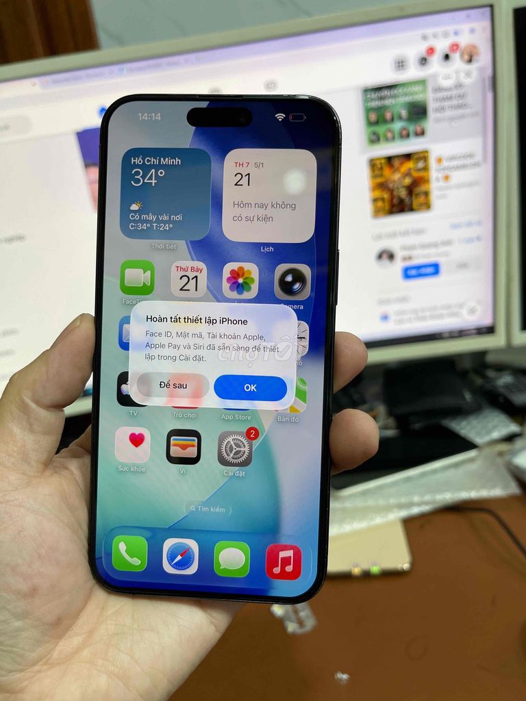Apple iPhone 15 Pro Max 256GB Đen LL/A Đã dùng. Mua bán Điện thoại tại Quận Lê Chân Hải Phòng được đăng bởi hoang anh hình 1