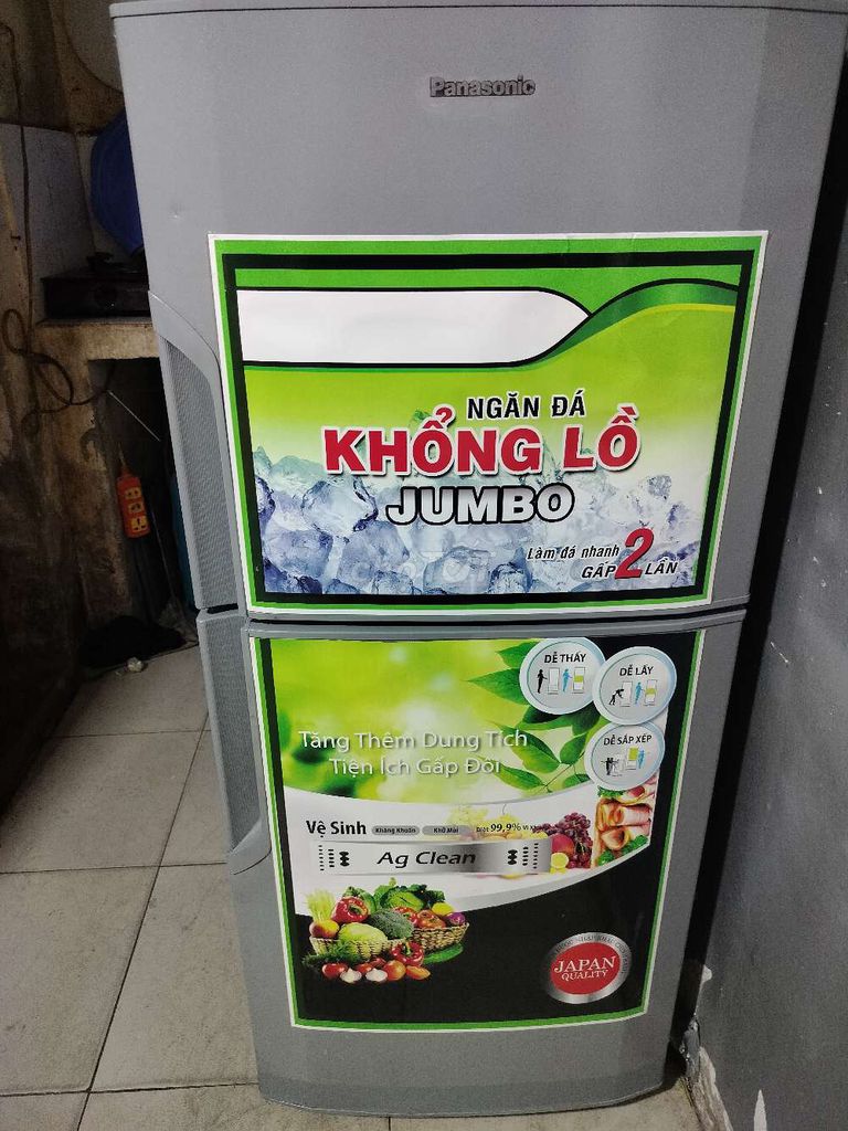 Tủ lạnh Panasonic 2 cánh Ag Clean Xám. Mua bán Tủ lạnh tại Quận Thanh Xuân Hà Nội được đăng bởi Thanh Trúc hình 1
