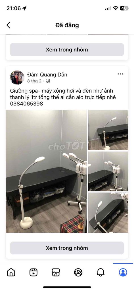 Bộ spa Đen Trắng đã dùng. Mua bán Nội thất, đồ gia dụng khác tại Quận Lê Chân Hải Phòng được đăng bởi Đại Phát hình 1