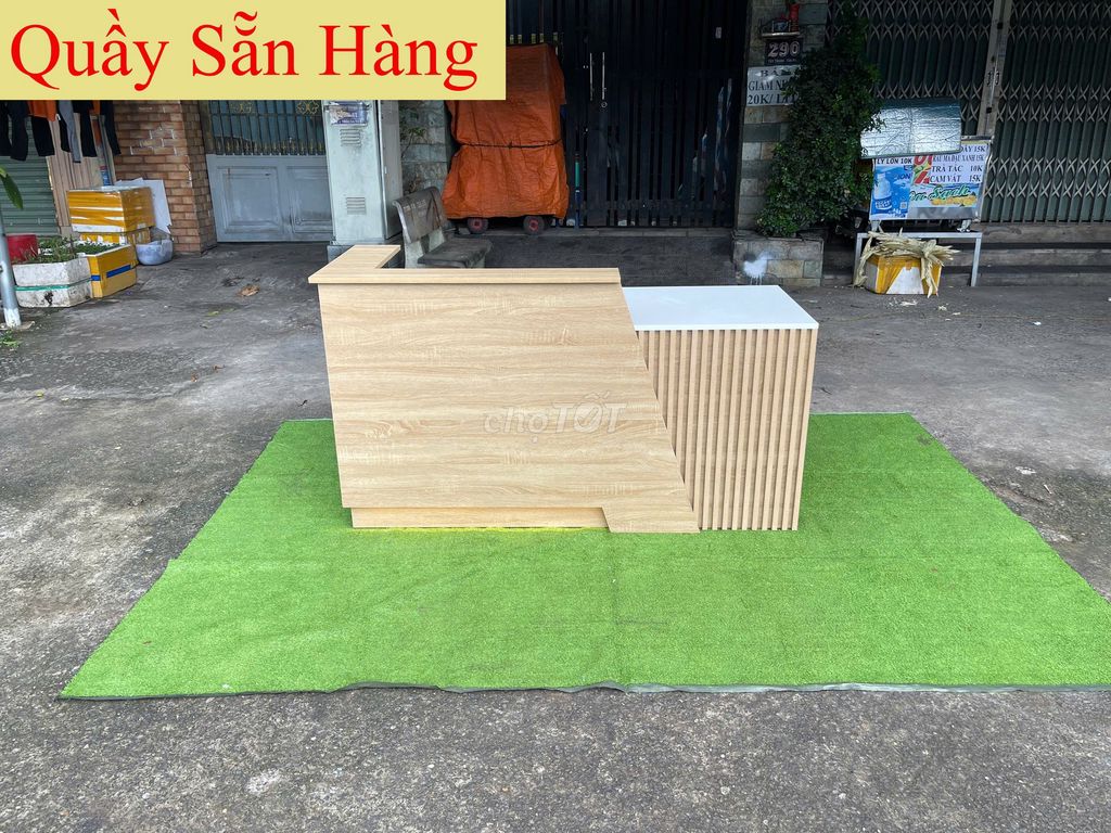 Quầy thu ngân-Quầy lễ tân-Quầy bán hàng-Quầy 1m6-2. Mua bán Đồ dùng văn phòng tại Quận 4 Tp Hồ Chí Minh được đăng bởi Nội Thất TP HCM O9O253l225 hình 1