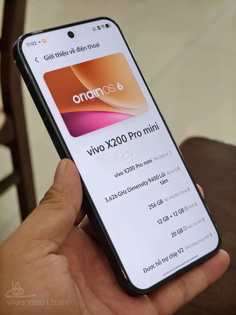 Bán or Gl Vivo X200 Pro mini 256GB Đen. Mua bán Điện thoại tại Quận Cẩm Lệ Đà Nẵng được đăng bởi Mr T hình 1