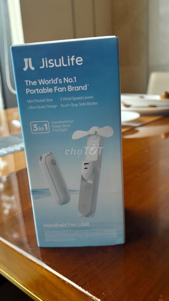 Quạt mini tích điện JISULIFE Life8 Trắng. Mua bán Quạt tại Quận 4 Tp Hồ Chí Minh được đăng bởi TRUONG TAN KHANG hình 1