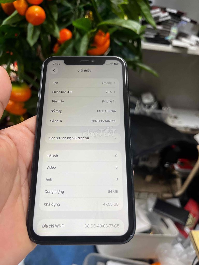 iPhone 11 64GB Xám. Mua bán Điện thoại tại Quận 8 Tp Hồ Chí Minh được đăng bởi minhquang hình 1