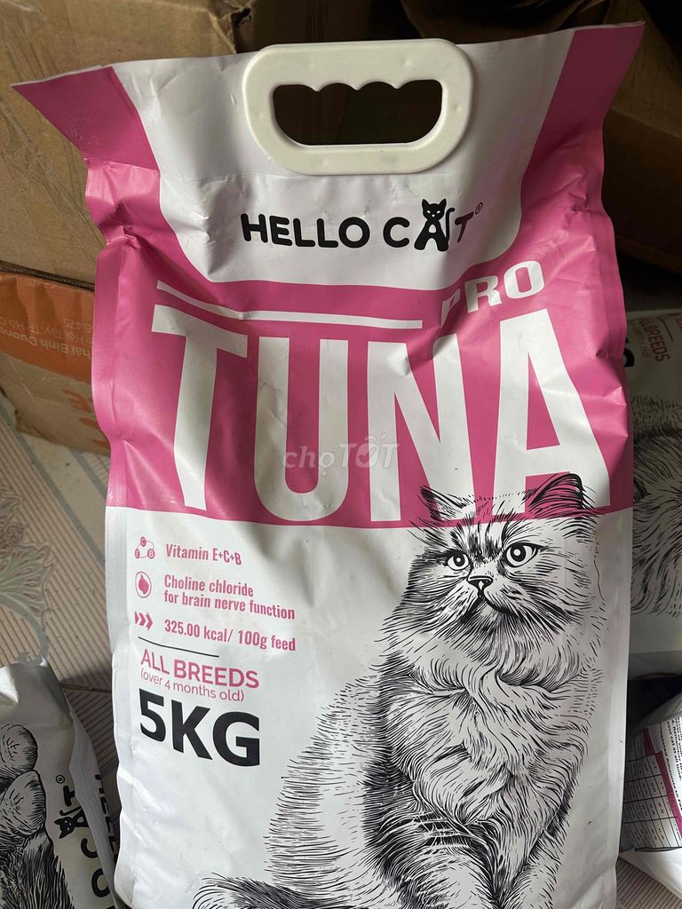 Thức ăn mèo Hello Cat Cá ngừ 5kg. Mua bán Phụ kiện, Thức ăn, Dịch vụ tại Huyện Hóc Môn Tp Hồ Chí Minh được đăng bởi Huỳnh Thị Mai Linh hình 1