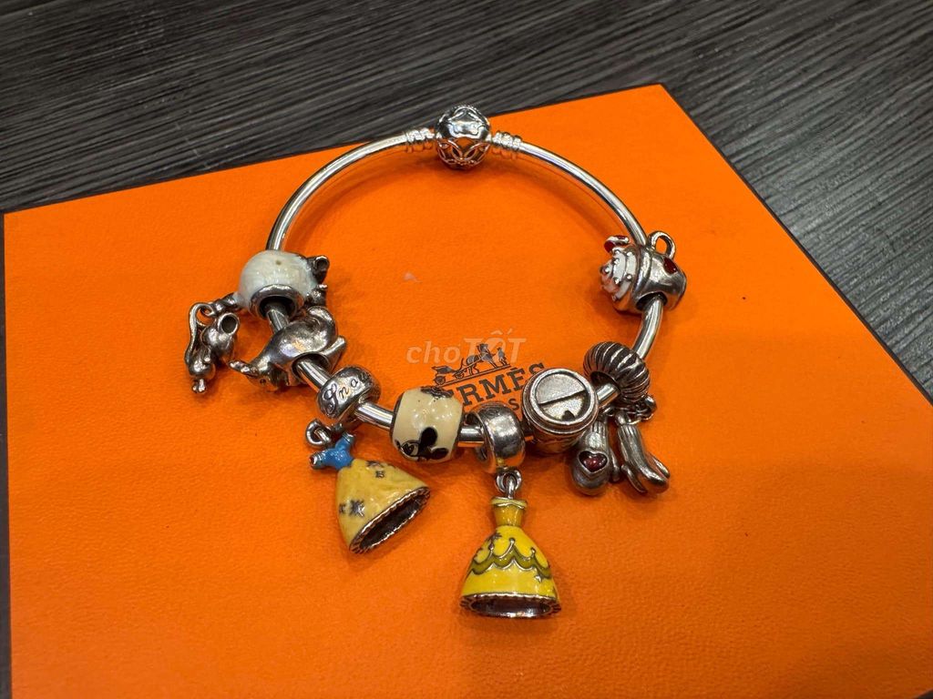 Set vòng Pandora chính hãng size 17. 8 charm