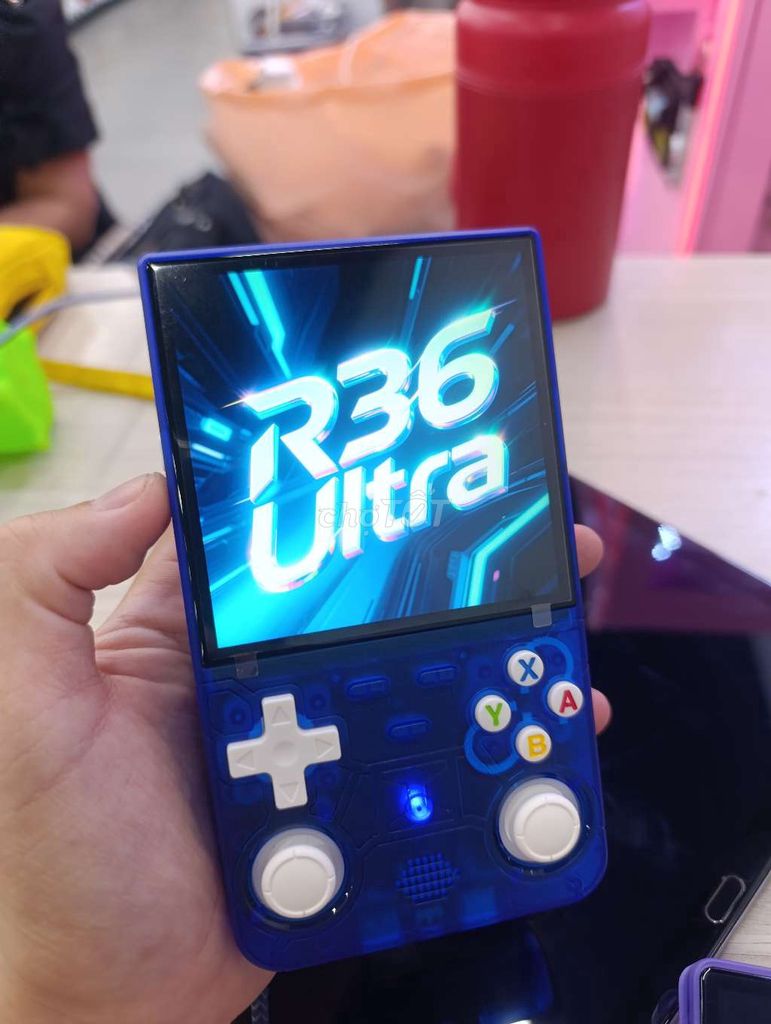 Máy chơi game Anbernic R36 Ultra Xanh Nhựa. Mua bán Thiết bị chơi game tại Quận 11 Tp Hồ Chí Minh được đăng bởi phi long mobile hình 1
